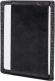 Portefeuille Double Jean Gris et Cuir Noir