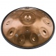 Sensory Handpan, Stainless Steel, E La Sirena, 10 Notes, 432 Hz, Vintage copper, Engraved design