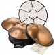 Sensory Handpan, Stainless Steel, F Pygmy, 11 Notes, 440 Hz, Vintage copper