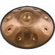Sensory Handpan, Stainless Steel, F Pygmy, 11 Notes, 440 Hz, Vintage copper