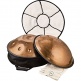 Sensory Handpan, Stainless Steel, Bb2 Amara, 9 Notes, 432 Hz, Vintage copper, Engraved design