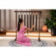 SBTSETCHA - Tube de bain sonore 7 pièces Chakra Chime Set, 432 Hz, noir