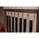 SBTSETCHA - Tube de bain sonore 7 pièces Chakra Chime Set, 432 Hz, noir