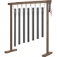 SBTSETCHA - Tube de bain sonore 7 pièces Chakra Chime Set, 432 Hz, noir