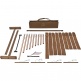 9-piece Sound Bath Tube Chime Solfeggio Set, Champagne gold