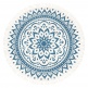 SONIC ENERGY MEDITATION RUG, NAVY BLUE