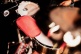 PERCUSSION BLOCK, LOW PITCH, RED