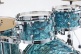 STARCLASSIC MAPLE STAGE 22 DRUM KIT, CHROME SHELL HARDWARE TURQUOISE PEARL