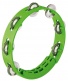 COMPACT ABS TAMBOURINE - GRASS-GREEN - 8? - 1 ROW VERSION