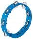 COMPACT ABS TAMBOURINE - SKY-BLUE - 8? - 1 ROW VERSION