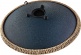 SONIC ENERGY OCTAVE STEEL TONGUE DRUM NAVY BLUE ENGRAVED FLORAL DESIGN D AMARA 