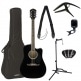 COMPLETE PACK FA-125CE DREADNOUGHT WLNT BLACK