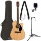 PACK CD-60SCE DREADNOUGHT WLNT NATURAL + ACCESSORIES