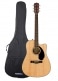 PACK CD-60SCE DREADNOUGHT WLNT NATURAL + GIGBAG