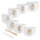 MEINL SONIC ENERGY PLANETARY TUNED CRYSTAL SINGING BOWL SET