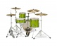 ELECTRIC GREEN SPARKLE SHELL SET NEW YORKER PDNY1604EL