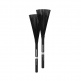 HEAVY NYLON BRUSHES 2B BLACK