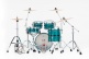Masters Maple Pure 20 GYROLOCK-l Aqua Turquoise Stripe