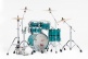 Masters Maple Pure 20 GYROLOCK-l Aqua Turquoise Stripe