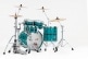 MP4C924XSPSC-850 - MASTERS MAPLE PURE STAGE 22 4-PC SHELL PACK - AQUA TURQUOISE STRIPE