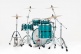 MASTERS MAPLE PURE STAGE 22 AQUA TURQUOISE STRIPE