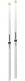 RBH595AW-WHITE - Rebound 5B Painted White Hickory Drumstick, Acorn Wood Tip