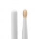 TX5BW-WHITE - Classic Forward 5B Painted White Hickory Drumstick, Oval Wood Tip
