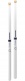 TXDC17W-WHITE - Scott Johnson Painted White Hickory Drumstick, Wood Tip