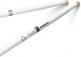 TXDC17W-WHITE - Scott Johnson Painted White Hickory Drumstick, Wood Tip