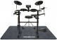 Tappetino per batteria 130 x 100 cm Grigio scuro