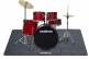 Drummat 200 x 160 cm Donkergrijs