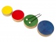 SET OF 4 COLORED WOODEN TOMS + 2 BEATERS - 3+