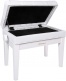 PIANO BENCH POLISHED WHITE
