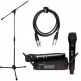 PACK MICRO DOUBLE UHF + PIED + CABLE