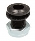 AVH8BK - HOLE VENT NERO DIE CAST 16MM