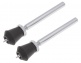 BDS13 12MM STRAIGHT BASS DRUM SPURS X2