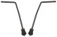 BDS7-105-BK CURVED BASS DRUM SPURS LEGS 10.5MM X2 BLACK