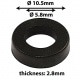 CB-B - NYLON WASHER FOR TENSION RODS - BLACK (X20)