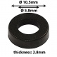CB-B - NYLON WASHER FOR TENSION RODS - BLACK (X20)