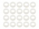 CB-W - ARANDELA NYLON PARA TORNILLO - BLANCA (X20)
