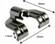 DC16BK - GANCHO ANCLAJE 7.5MM CAJA / BOMBO - NEGRO (X1)