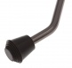FTL1-540-105-Bk Pieds Tom Basse Noir 540mm (500mm Utile) - 10.5mm X3