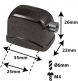 L17BD-BK - BASS DRUM LUG - BLACK - 25MM (X1)