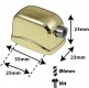 L17SDTT-BR - SPANNBCKCHEN SNAREDRUM / TOM GOLDFARBENE - 25MM (X1)