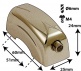 L19SD-BR - Bellota Caja Dorado - 51mm (x1)