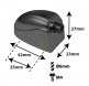 L20BD-BK BASS DRUM LUG BLACK 25MM X1