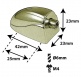 L20SDTT-BR SPANNBOCKCHEN SNAREDRUM TOM GOLDFARBENE 25MM X1