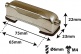 L21SD-BR - Spannböckchen Snaredrum Goldfarbene - 65mm (x1)