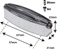 L23SD-BK Coquille Caisse Claire 57mm Noir X1