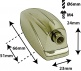 L6BD-BR - Coquille Grosse Caisse - 51mm Dorée (X1)